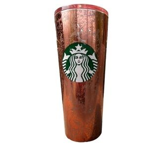 Starbucks Holiday 2019 Rose Gold Stainless Steel Cold Cup